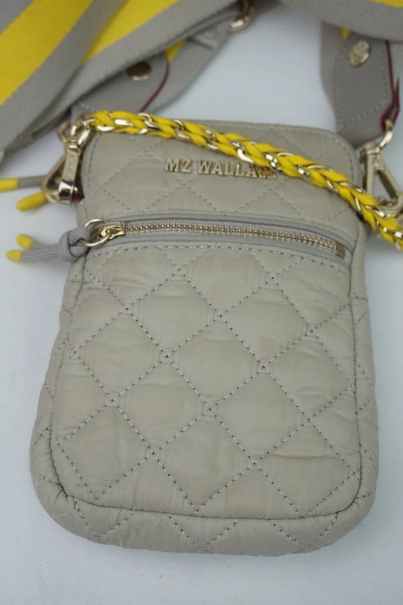 MZ Wallace Atmosphere and Sunflower Micro Crosby Quilted Nylon Phone  Crossbody