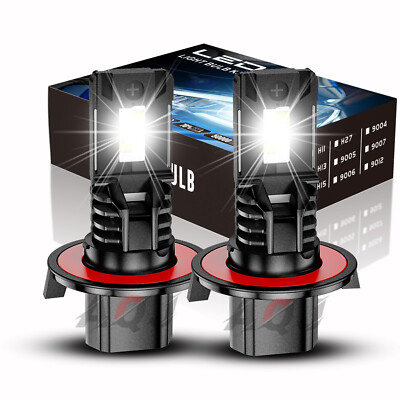 H13 LED Headlight Bulbs for Ford F250 F350 Super Duty 2005-2022 High Low Beam