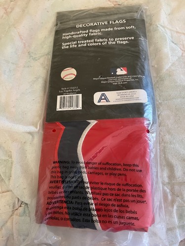 MLB Los Angeles Angels 2 Sided Vertical Stitched Flag.NIP. 22" x 44" - Picture 3 of 11