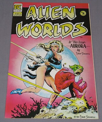 ALIEN WORLDS #2 (Dave Stevens classic cover) VF/NM Pacific Comics