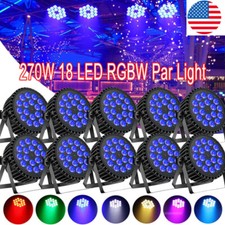 18 LED Par Stage Light 270W 4 in 1 RGBW Beam Disco DJ Bar Lights DMX Lighting