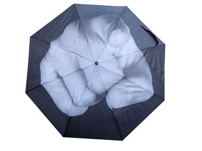 OOTB Taschenschirm Regenschirm leicht kompakt schwarz Motiv Hand I WANT YOU