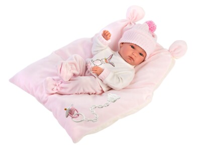 Bimba Liebre, Llorens Mädchen Puppe, 35 cm Babypuppe anatomisch korrekt