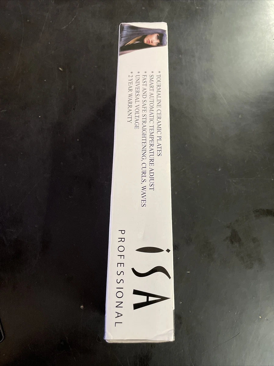 Isa professional titanium flat iron clearance hair straightener 5 year warranty