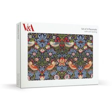 V&A Strawberry Thief Set of 4 Cork Backed Placemats