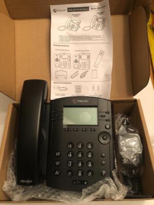 New Polycom VVx 311 VOIP Telephone Business Desk IP POE Skype Phone