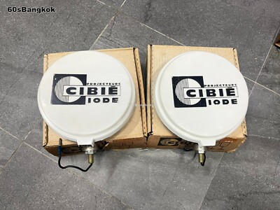 CIBIE IODE 45 CHROME FOG LIGHT Yellow lens & Cover Complete set