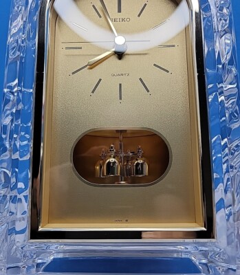 Vintage Seiko Quartz Lead Crystal Mantle Clock - Japan. | eBay