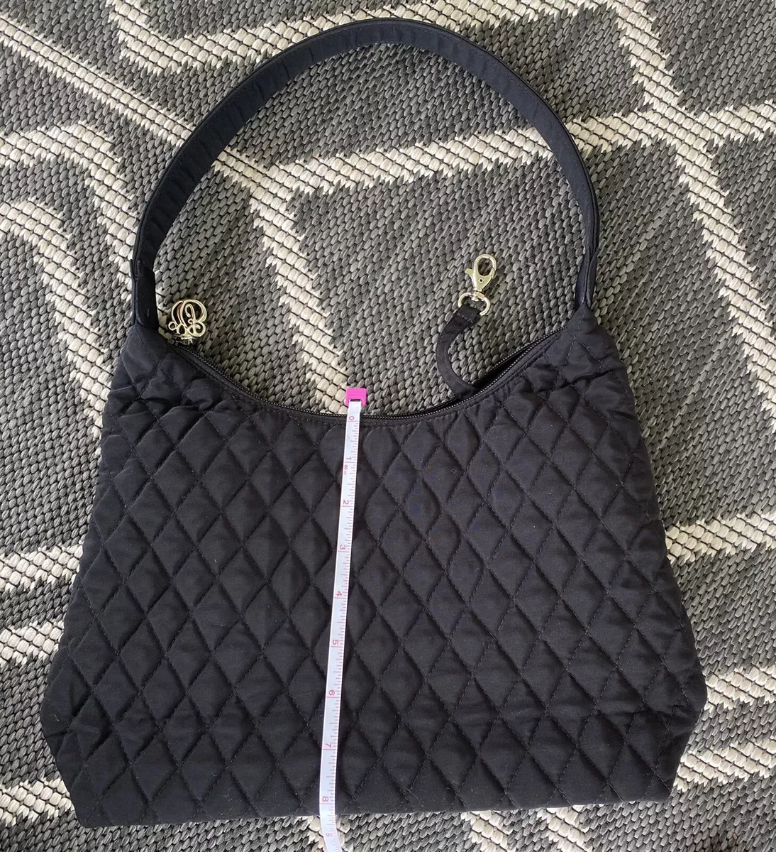 Vera Bradley Black Quilted Purse Handbag EUC eBay