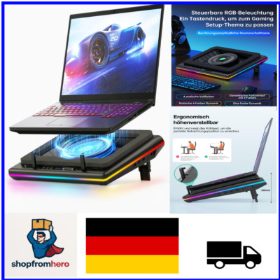Gaming Laptop Kühlpad   RGB, 14cm Turbo, 15-19'' | USB Hub