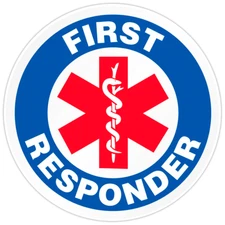 First Responder Medic Bumper Sticker Vinyl Ambulance Decal 5"