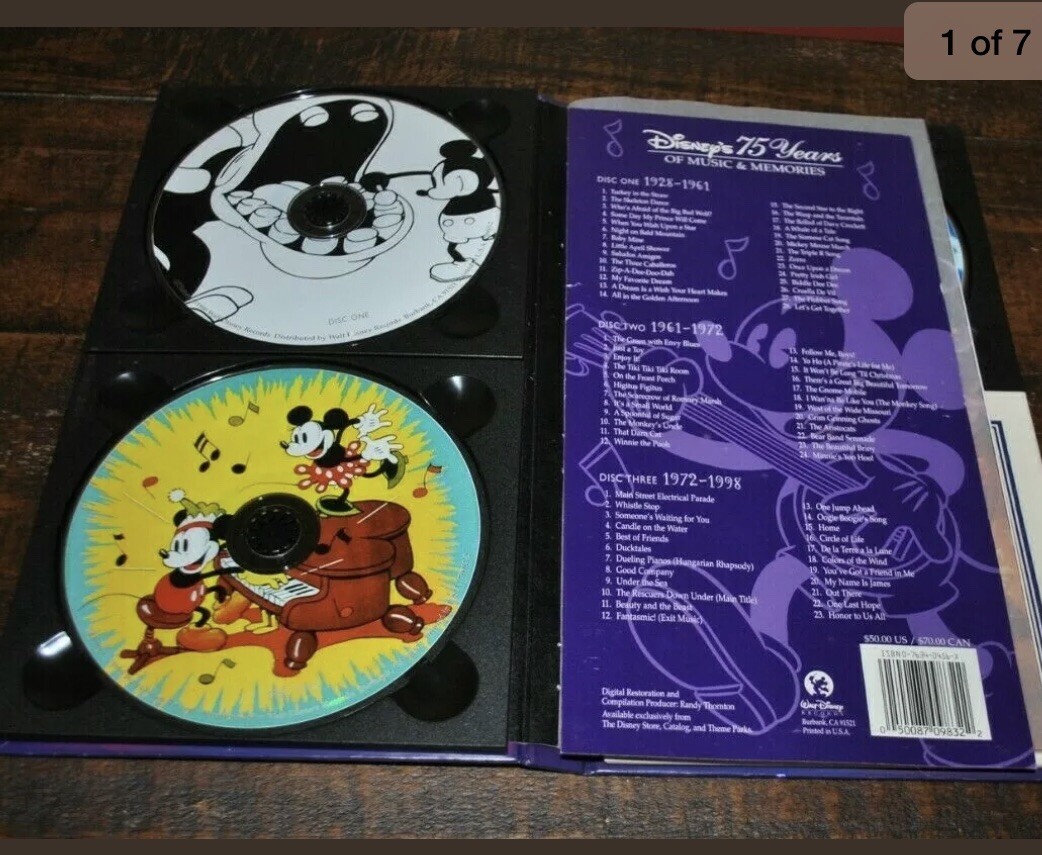 キッズ・ファミリー Disney's 75 Years Of Music & Memories DISNEY'S 75 YEARS OF MUSIC & MEMORIES [3 AUDIO CD BOX SET] NEW