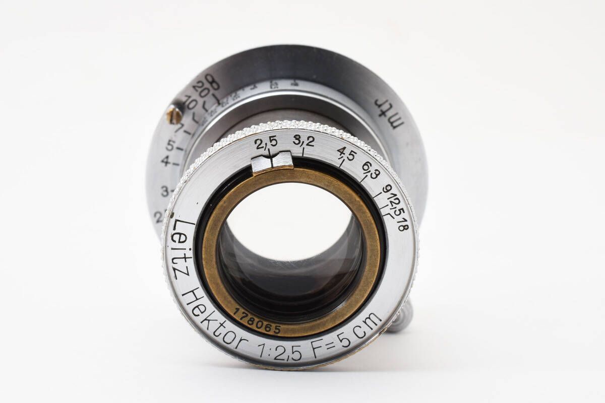 Leica ヘクトール L50mm F/2.5 クローム Hektor 5cm LEICA HEKTOR 5cm 50mm F2.5 CHROME L39 Mount Lens from Japan