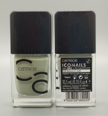 2x Catrice: ICONails GEL Lacquer/Nagellack - 124 Believe In Jade - 2x 10,5 ml