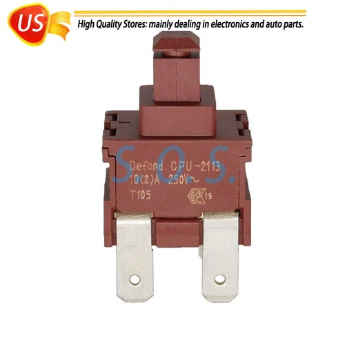 Elettrico Industriale Interruttori A Pulsante KEDU Grande Corrente On Off On Interruttore HY12-9-3 1.5HP 6Pins Tab 20A 125/250V, 2-Pack