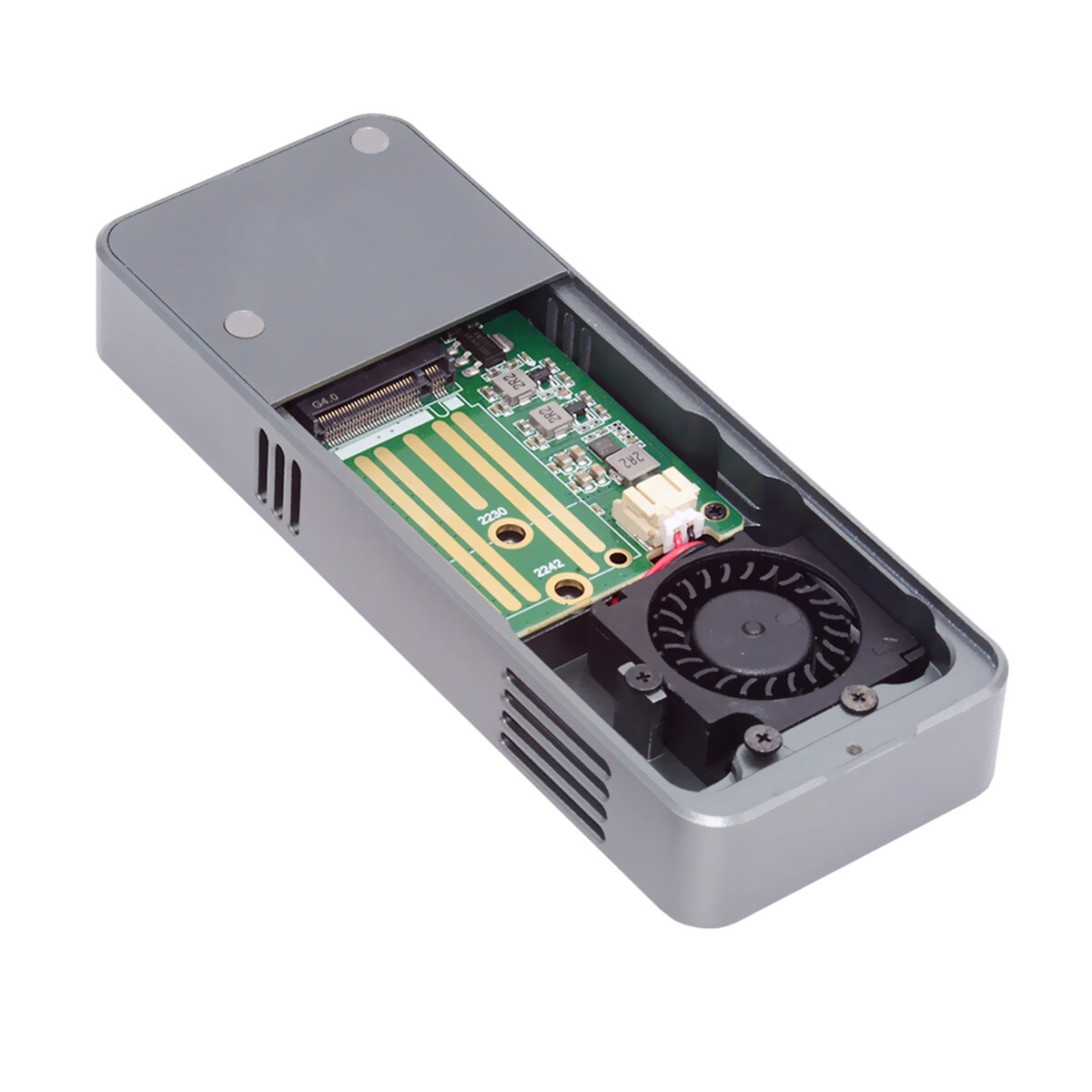 USB4 Type-C 40Gbps to PCI-E NVME NGFF M-Key SSD Enclosure ASM2464