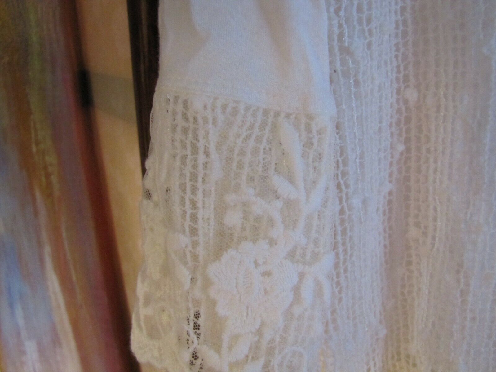 ALI MILES brocade lace blouse XS - image 6