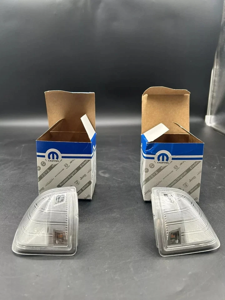 MOPAR DODGE RAM Left & Right Side LED Outside Rear View Mirror Turn Signal Lamps Foto 3 de 3