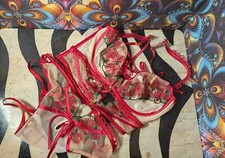 For Love Lemons Cherie Teddy SIZE MEDIUM NWT - Cherry Charms/Embroidery Red