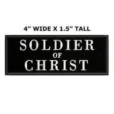 Soldier Of Christ Car Truck Window Bumper Sticker Decal Religious Jesus God