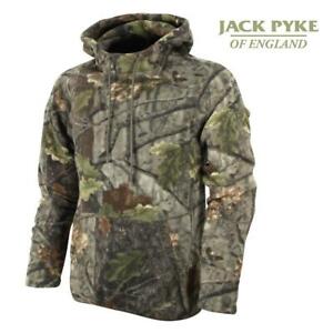 Jack Pyke Evolution Oak Camo Fleece Hoodie Fishing Shooting Jumper Hooded Top