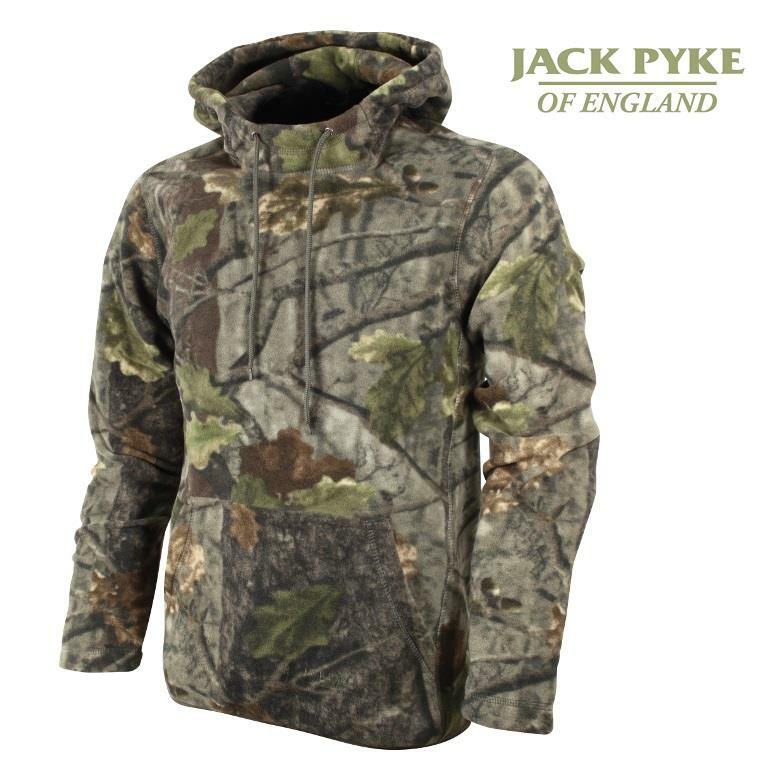 Sudadera con Capucha Jack Pyke Fieldman Polar Roble Inglés Evo Camuflaje Tiro Caza Pesca