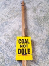 Diddley Bow by Deadfinger Diddleybows&nbsp; Coal not Dole Miner strike badge design.