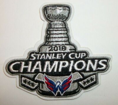 Washington Capitals 2018 Stanley Cup Embroidered Patch~3 1/8'' x 3 5/8''~Iron On