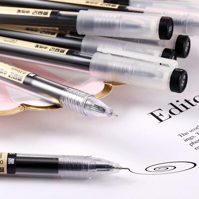 Gel Ink Pen Japanse Stijl Vloeibare Inkt Rollerball Pennen Sneldrogend 0 35 Mm Ultra Fijne Punt Balpen Maker Premium Voor Kantoor School Briefpapier Levering 12 Stuks Set Zwart 1011914825