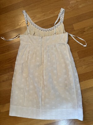 bcbg white crochet dress BCBGMAXAZRIA Vivian Crochet open back