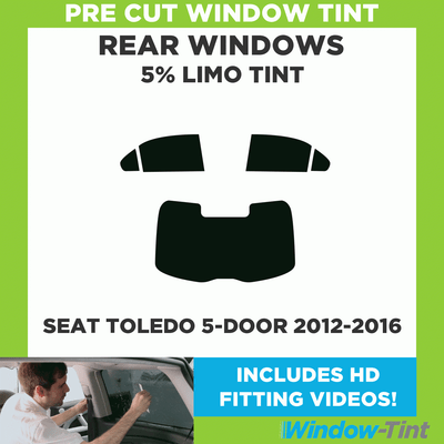 Pre corte Tintado Película Auto Coche Seat Toledo Kit Trasero 2012-2016