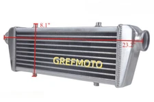 23"x8"x3" Universal FMIC Front Mount Aluminum Turbo Intercooler 2.25'' In/Outlet