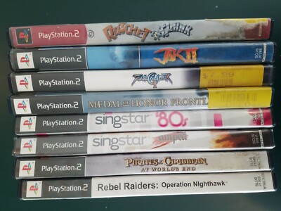 Lot x8 Playstation 2 PS2 Games Bundle inc Soul Caliber 2, Jak 2