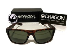 DRAGON Aerial Matte Tortoise Green Lens 246 59mm Medium Fit Men's Sunglasses NWT
