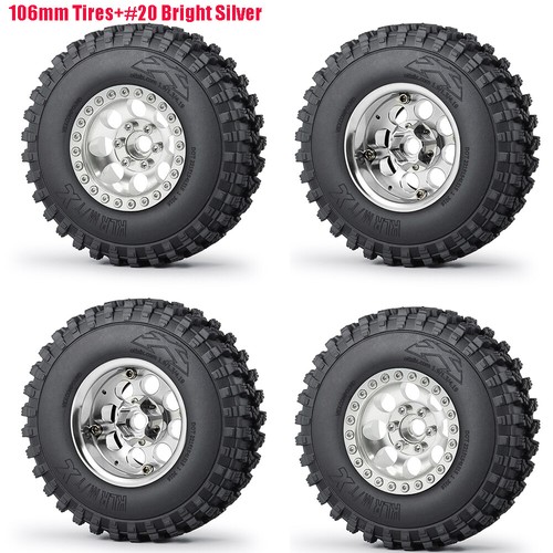 Llantas y neumáticos de barro de 1,9" para camión de pasajeros ruedas sobre orugas de roca 106 mm/107 mm/120 mm - Imagen 13 de 92