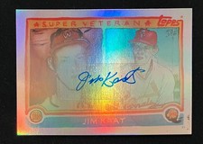 JIM KAAT CARDINALS 2021 TOPPS X SPOTLIGHT 70 AUTO #'D 4/5 RAINBOW ANDY FRIEDMAN