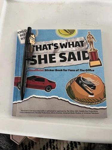 The Office Sticker Book And Dwight Pen