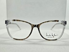 NICOLE MILLER IBIZA C01 Smoke Tortoise Crystal Clear 53-15-135 Eyeglasses Frames