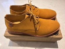 Men’s Suede Shoes Size 9 UK Mustard Yellow