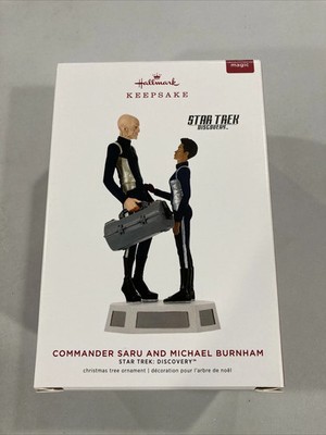 2019 Hallmark  Commander Saru & Michael Burnham Ornament Star Trek NIB-10-24-379