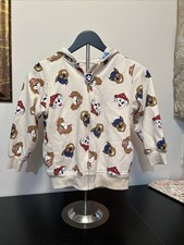 Paw Patrol Sweatshirt Hoodie Kids Tan With Paw Patrol Print Full Zip Size 7