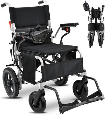 Foldable Lightweight Electric Wheelchair, 500W 46Lb Wheel Chair All Terrain Tire