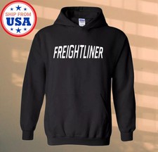 Freightliner Truck Black Hoodie Sweatshirt Size S-3XL.webp