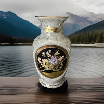 The Art of Chokin - 24k Gold Gilded Japanese Made Small Vase, Zustand: sehr schön