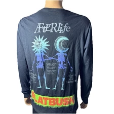 Flatbush Zombies  Afterlife Long Sleeve FBZ T-Shirt Size Large Black