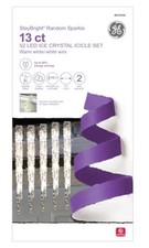   GE StayBright Random Sparkle 52 LED Ice Crystal Icicle Light 13ct Warm White
