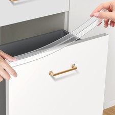 17.5" Soft Cabinet Door Protector, Transparent Trimable PVC Edge Guard, Snugl...