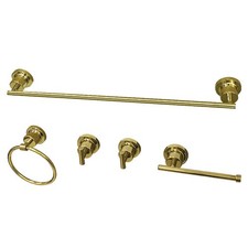 Kingston Brass BAH82134478 Concord 5 Piece Bathroom Package - Brass