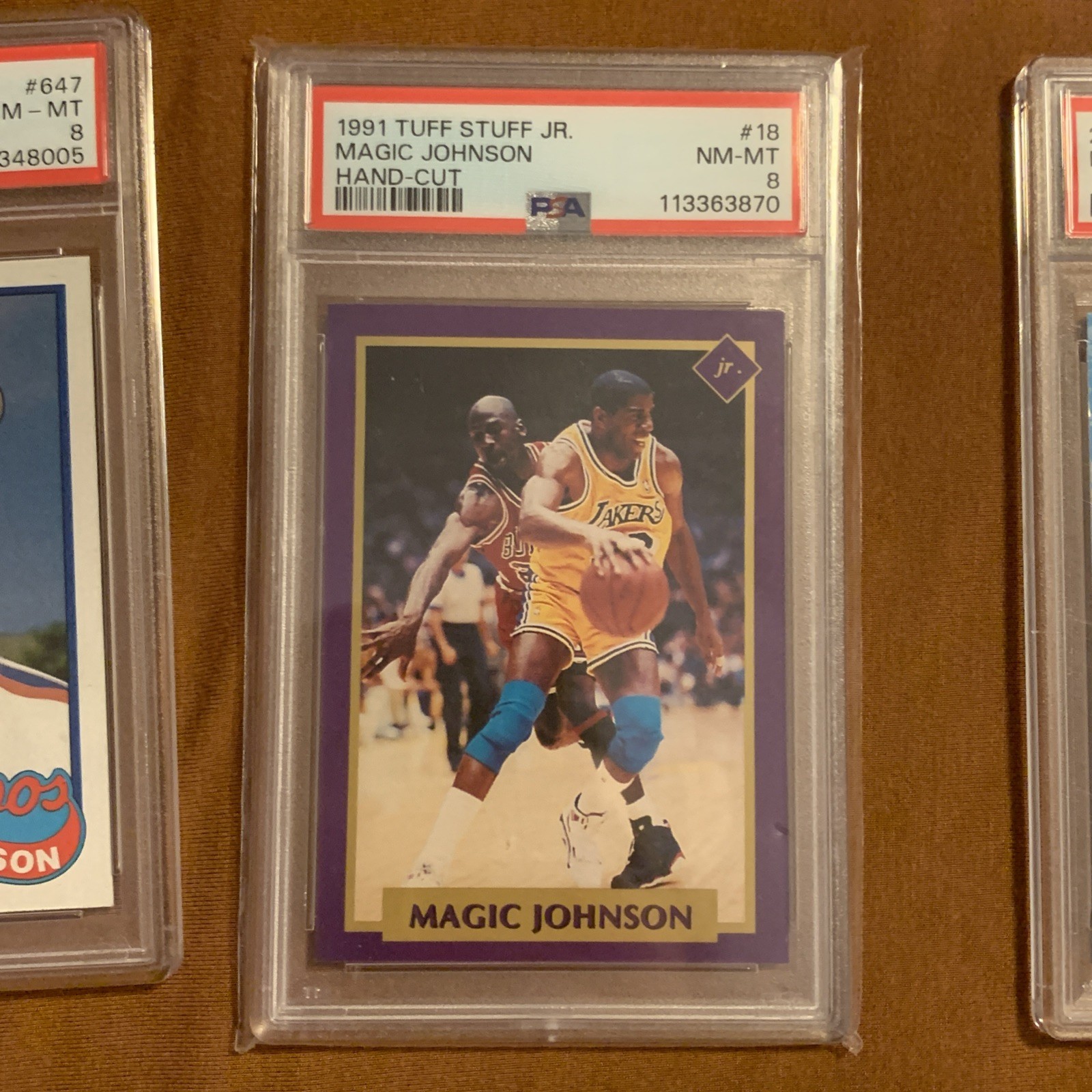 Sports Card Lot w PSA Auto /# patch RC Jordan Messi Magic Ohtani Luka & FF Error view 3