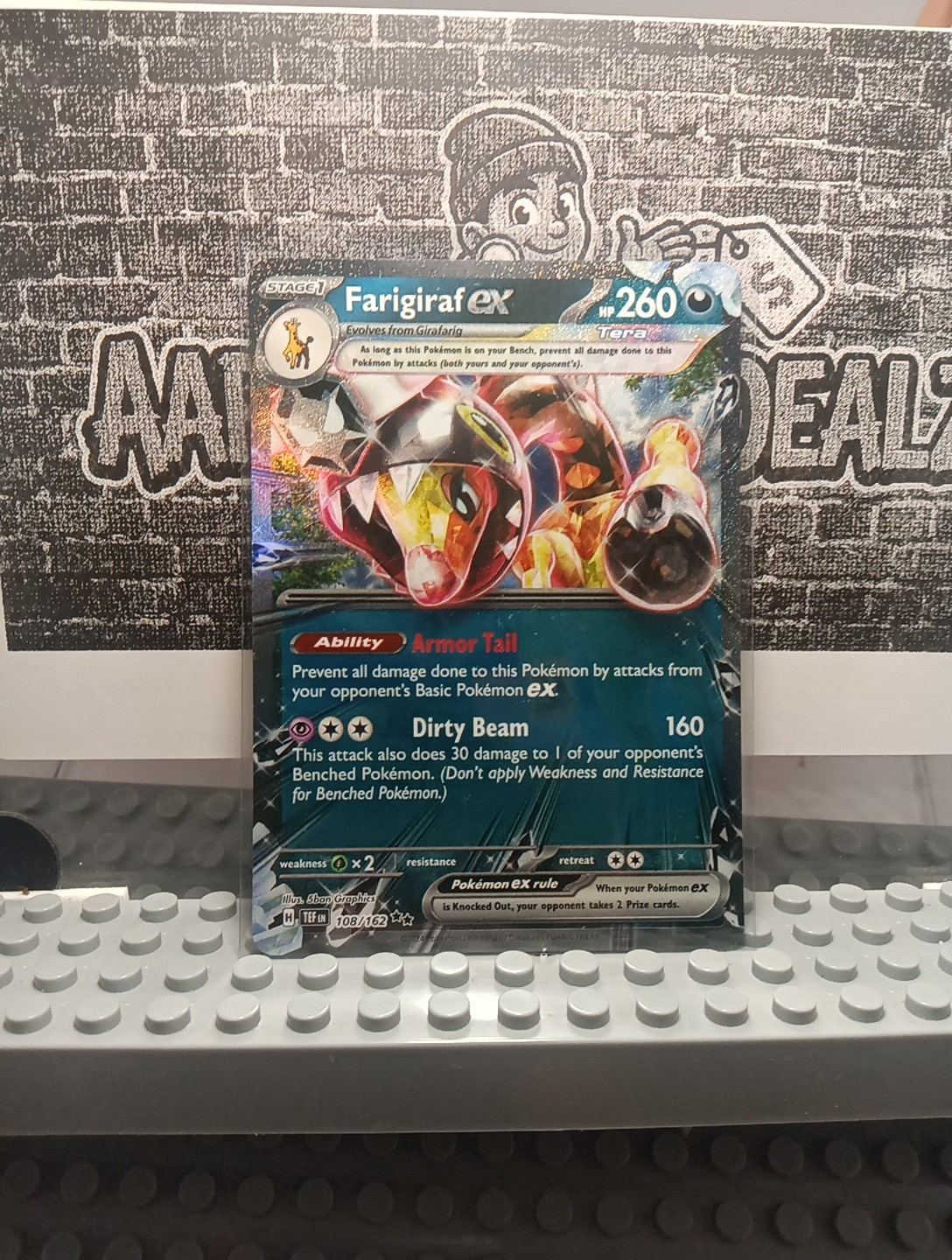 POKEMON FARIGIRAF EX CARD 108/162 NICE!!